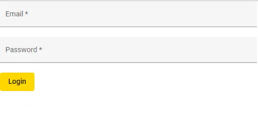 Login component with material UI
