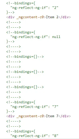 Final rendered DOM with <ng-container>