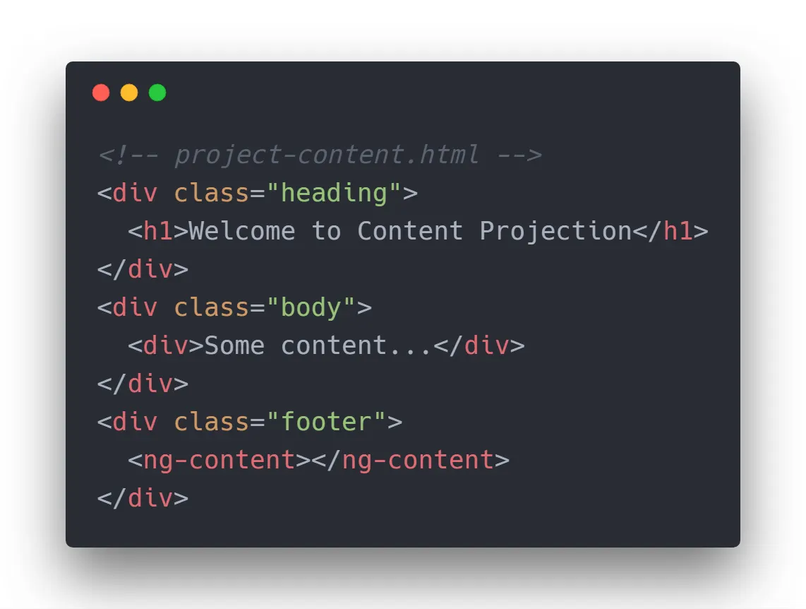 Example 1 — <project-content> definition