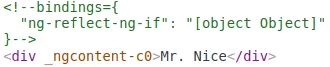 Final rendered DOM in Angular